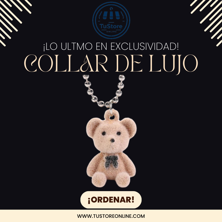 COLLAR OSO DE PELUCHE