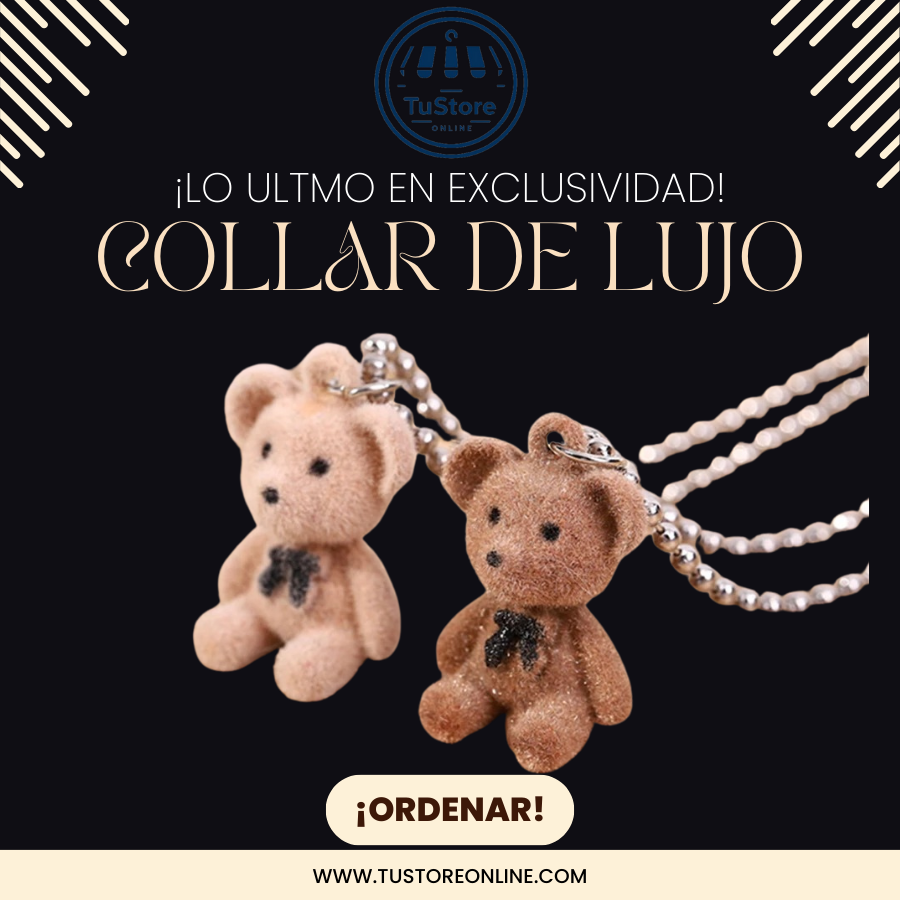 COLLAR OSO DE PELUCHE