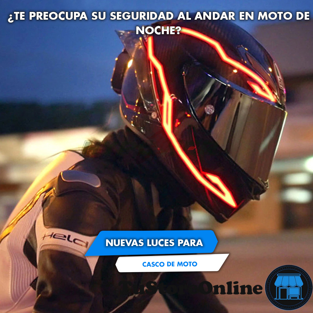 LUCES PARA CASCO DE MOTO